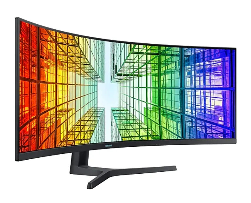 Монитор, Samsung 49" 49A950 VA QLED, 120 Hz, 4 ms GTG, 5120x1440, 350 cd/m2, 3000:1, HDR 400, Eye Saver, Flicker Free, USB Type C, LAN, 3xUSB 3.0, Display Port, 2xHDMI, Speakers, Headphone Jack, 178°/178°, Black - image 3