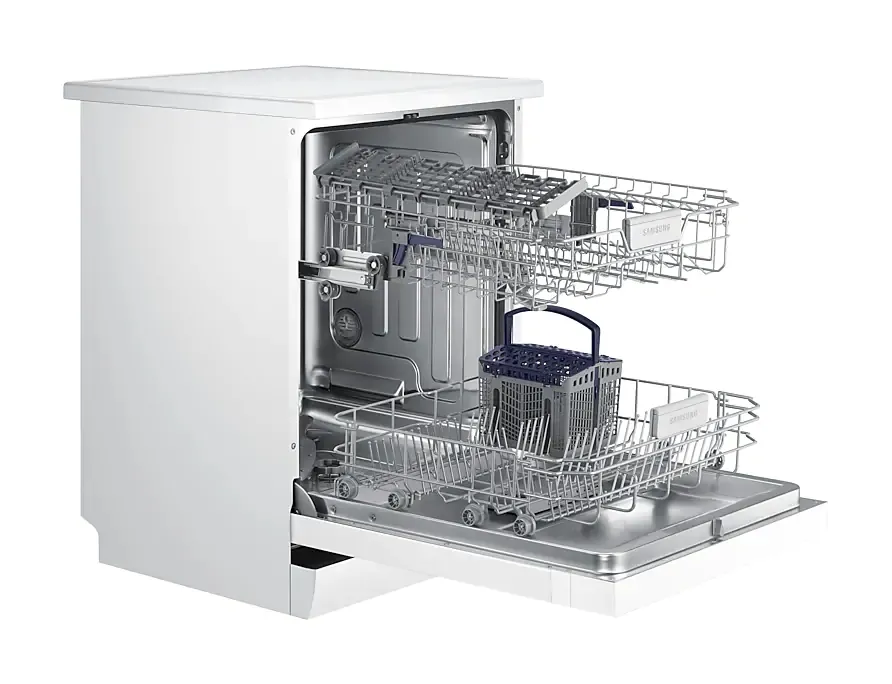Съдомиялна машина, Samsung DW60M6040FW/EC,  Dishwasher, 60cm, 10.5l, Energy Efficiency E, Capacity 13 p/s, large display, 44dB, White - image 7