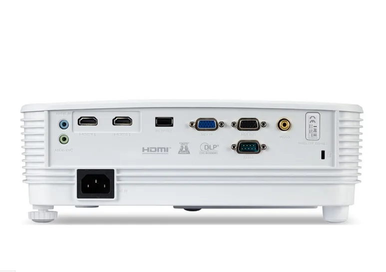 Мултимедиен проектор, Acer Projector P1357Wi, DLP, WXGA(1280x800), 4800 ANSI Lumens, 20000:1, 1.3x, 3D ready, VGA in/out, 2xHDMI, RCA, Audio in/out, USB type A (5V/1A), Wireless dongle included, Speaker 1x10W, RS232,  Lamp life up to 15000h, Auto Keystone, Bag, 2.4kg, White - image 1