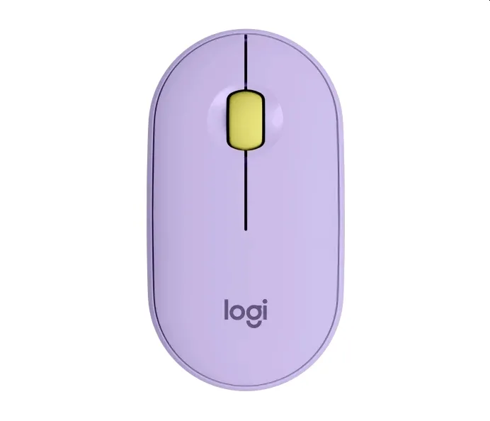 Мишка, Logitech Pebble M350 Wireless Mouse - LAVENDER LEMONADE - EMEA-914