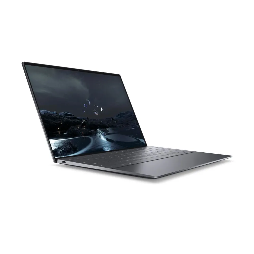 Лаптоп, Dell XPS 9320, Intel Core i7-1260P (12 core, 18MB, up to 4.7 GHz), 13.4 OLED 3.5K (3456x2160) InfinityEdge Touch AR 400-Nit, HD Cam, 16GB, LPDDR5, 5200 MHz, 1TB M.2 PCIe NVMe SSD, Intel Iris Xe Graphics, Wi-Fi 6, BT 5.2, KBD, FPR, Win 11 Pro, Graphite, 3 - image 1
