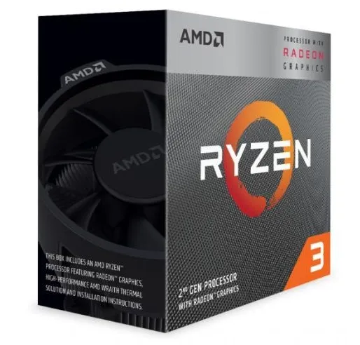 Процесор, AMD Ryzen 3 3200G 4C/4T (3.6GHz / 4.0GHz Boost, 6MB, 65W, AM4)