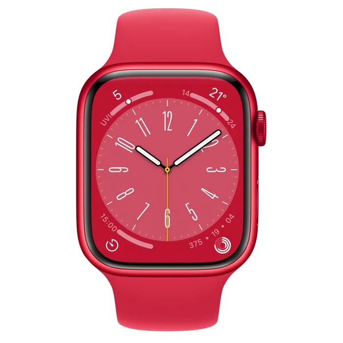 Часовник, Apple Watch Series 8 GPS + Cellular 45mm (PRODUCT)RED Aluminium Case with (PRODUCT)RED Sport Band - Regular - image 1