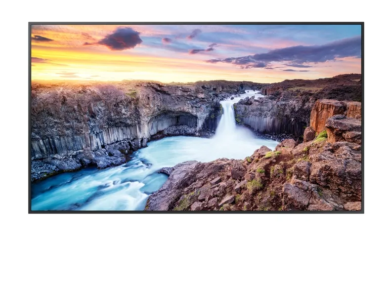 Широкоформатен дисплей, Samsung LFD QH55B, 55", 24/7, 8ms, 4000:1, 700nit, 3840x2160 UHD, Display Port 1.2, HDMI 2.0 , USB 2.0 x 2, RJ45