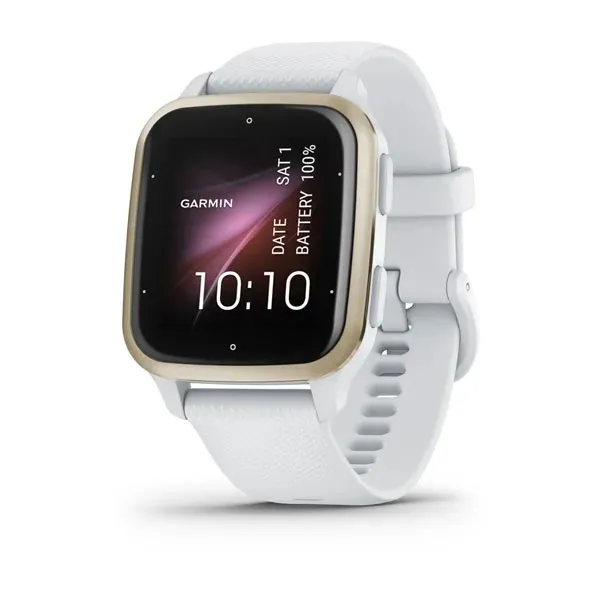Garmin Venu® Sq 2 - Cream Gold безел с White корпус и силиконова каишка 010-02701-11
