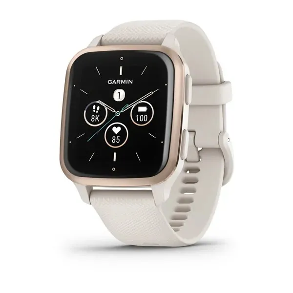 Garmin Venu® Sq 2 - Music Edition - Peach Gold безел с Ivory Case корпус и силиконова каишка 010-02700-11