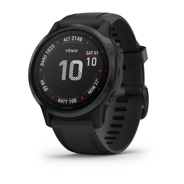 Garmin fēnix 6S - fēnix 6S PRO - Черен с черна каишка 010-02159-14