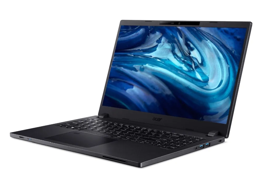 Лаптоп, Acer Travelmate TMP215-54-30MP, Core i5 1235U, (3.3GHz up to 4.40Ghz, 12MB), 15.6" FHD AG LED LCD, 8GB DDR4, 512GB NVMe SSD, HDD upgrade kit, Intel UMA, HD camera with shutter, TPM 2.0, Micro SD card reader, FPR, Wi-Fi 6AX, BT 5.0, KB, Win 11 Home, Black - image 2