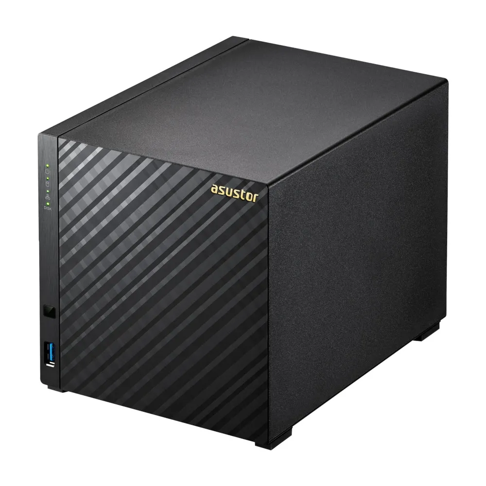 Мрежов сторидж, Asustor AS3204T, 4-bay NAS, Intel Celeron Quad-Core J3160 ( up to 2.24GHz, 2MB), 2GB DDR3L(non-upgradeable), 4 x 3.5" SATAII / SATAIII, GbE x 1, USB 3.0 - 1*Front/2*Rear, HDMI 1.4b, 16 Channel IP Cam(4 license included), WoL, System Sleep Mode, Tower - image 3