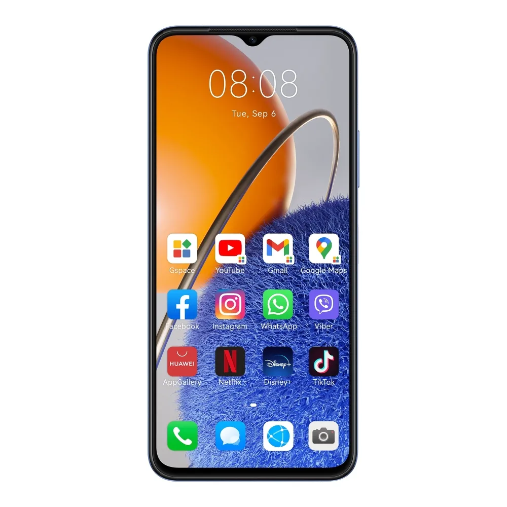 Мобилен телефон, Huawei Nova Y61 Sapphire Blue, 6.52 HD+, 1600x720, 4GB+64GB, 50MP+2MP+2MP/5MP, 4G LTE, WIFi 802.11 b/g/n, 2.4GHz, BT 5.1, USB -C, FPT, 5000 mAh, EMUI 12.0 - image 1