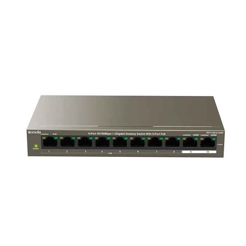 Комутатор , SWITCH TENDA TEF1110P-8-102W