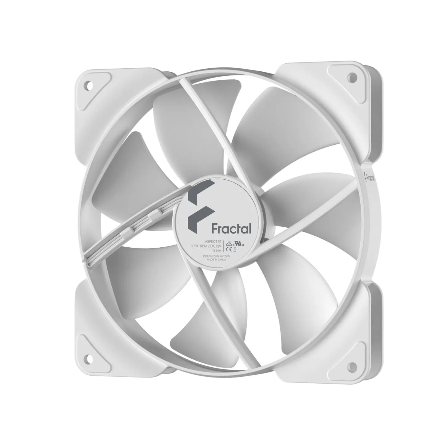 Вентилатор, FRACTAL DESIGN FD ASPECT 14 140MM WHITE - image 1