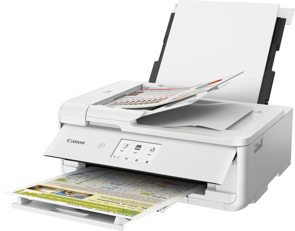 Мастилоструйно многофункционално устройство, Canon PIXMA TS9551C All-In-One, White - image 2