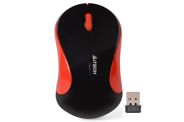 Мишка, A4TECH A4 G3-270N V-TRACK WL BLK+RED