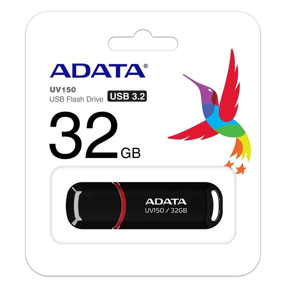 Памет, Adata 32GB UV150 USB 3.2 Gen1-Flash Drive Black - image 1