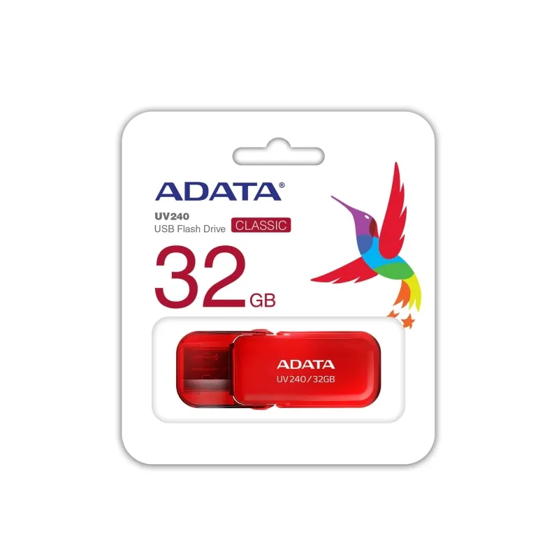 Памет, Adata 32GB UV240 USB 2.0-Flash Drive Red - image 3