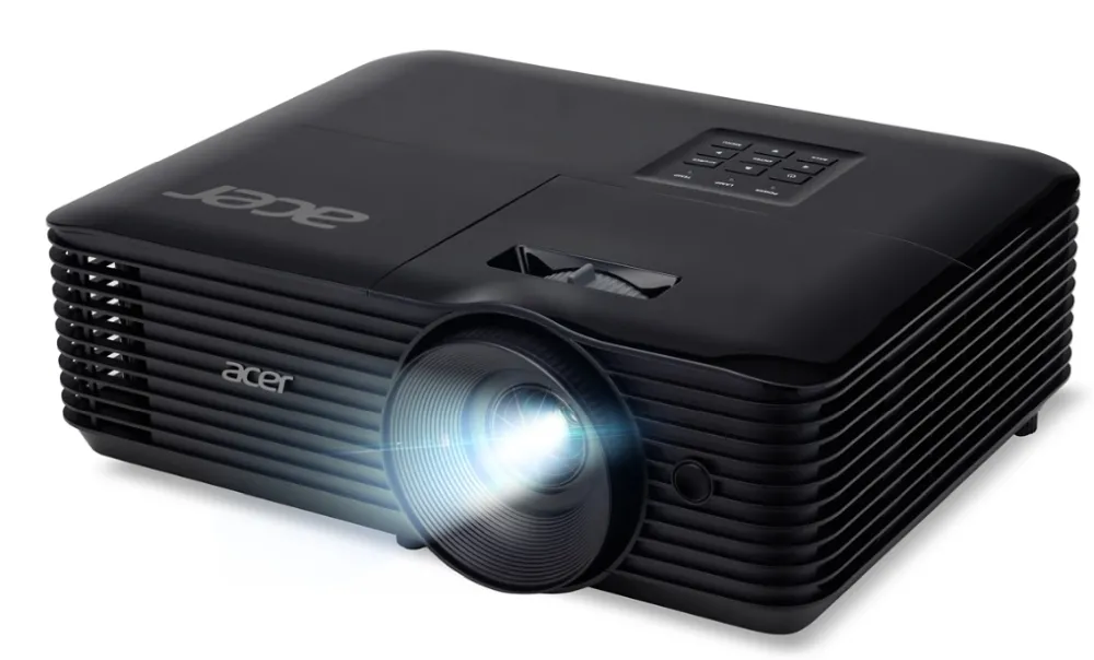Мултимедиен проектор, Acer Projector X1228i, DLP, XGA (1024x768), 4800 ANSI Lm, 20 000:1, 3D, Auto keystone, HDMI, WiFi, VGA in, USB, RCA, RS232, Audio in/out, DC Out (5V/1A), 3W Speaker, 2.7kg, Black - image 1