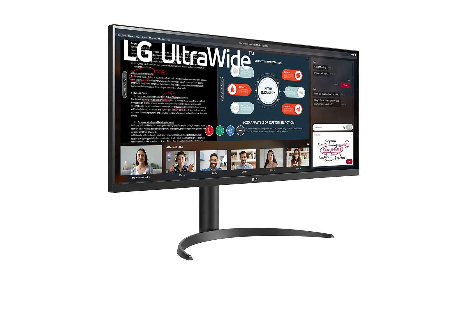Монитор, 34 LG 34WP550-B - image 1