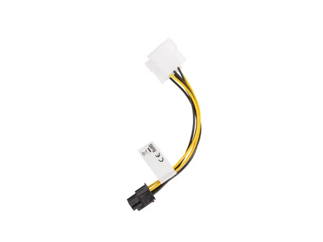 Адаптер, Lanberg HDD 2x molex (m/f) 3 pin -> btx 6 pin psu, cable 15cm - image 2
