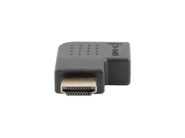 Адаптер, Lanberg Adater HDMI(M)->HDMI(F) Adater Angled Left Black - image 1