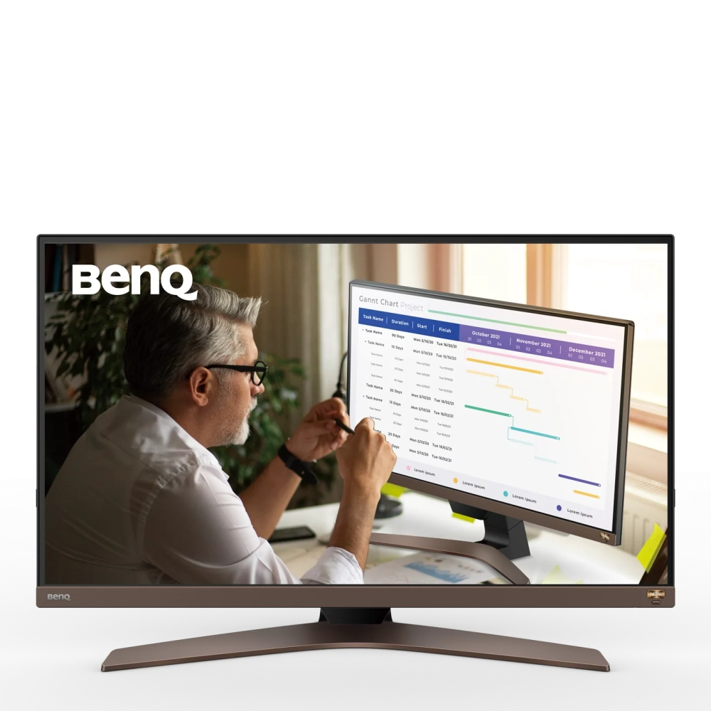 Монитор, BenQ EW2880U, 28" IPS, 5ms, 3840x2160 4K, Entertainment, 90% DCI-P3, FreeSync, Rem.Control, HDRi, Flicker-free, B.I.+, LBL, ePaper, 1000:1, 300 cd/m, HDMI (v2.0)x2, DP, USB Type-C(PD60W/ Thunderbolt 3), Speak.3Wx2, Tilt, HAdj.St.100mm, Vesa, Black - image 1