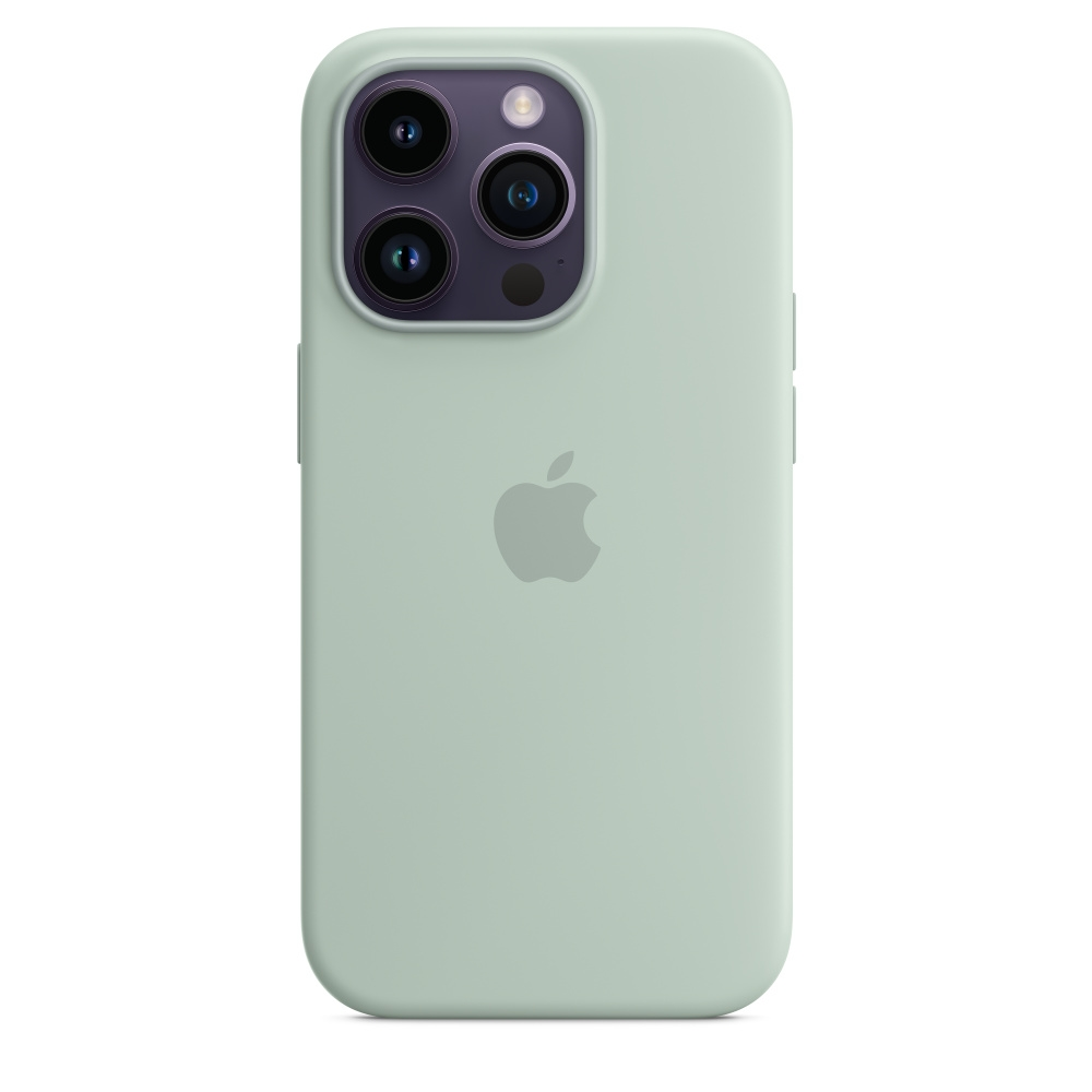 Калъф, Apple iPhone 14 Pro Silicone Case with MagSafe - Succulent - image 1