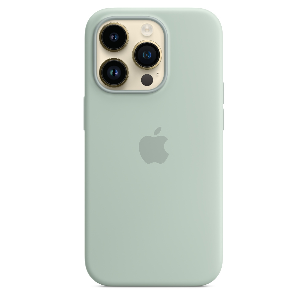 Калъф, Apple iPhone 14 Pro Silicone Case with MagSafe - Succulent - image 3
