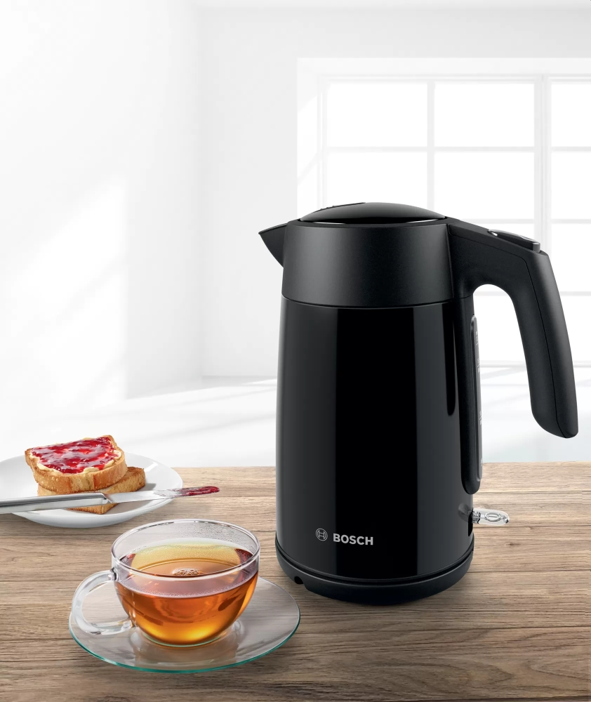 Електрическа кана, Bosch TWK7L463, Kettle, 2400 W, 1.7 l, Black - image 4