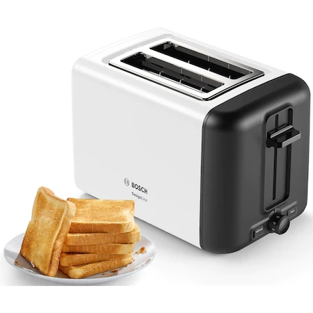 Тостер, Bosch TAT3P421, Compact toaster, DesignLine, 820-970 W, Auto power off, Defrost and warm setting, Lifting high, White - image 8