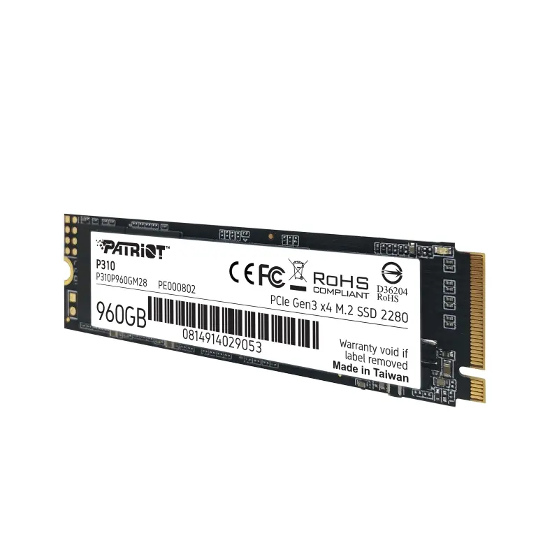Твърд диск, Patriot P310 960GB M.2 2280 PCIE - image 3