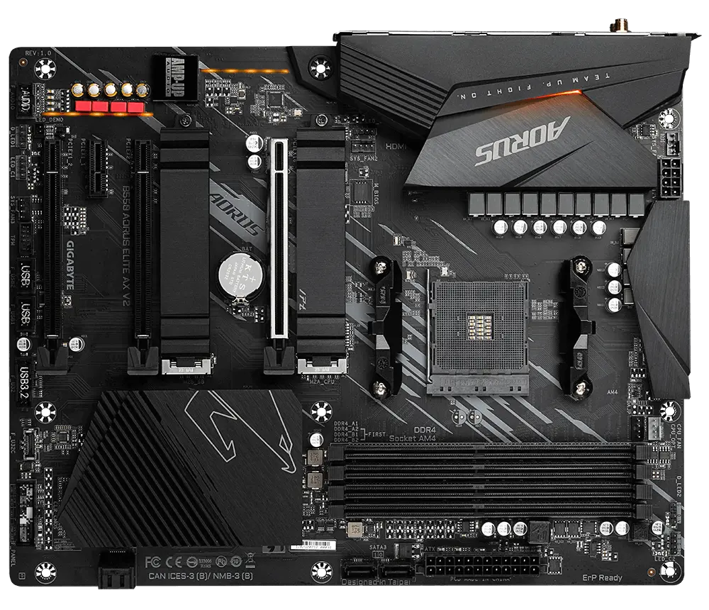Дънна платка, GIGABYTE GB B550 AORUS ELITE AX V2 - image 1