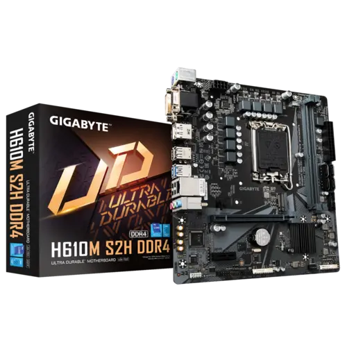 Дънна платка, GIGABYTE GB H610M S3H DDR4 /LGA1700