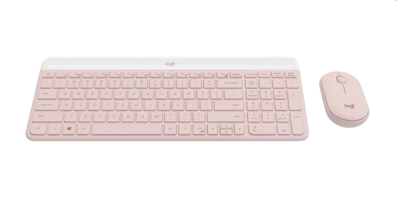 Комплект, Logitech MK470 Slim Combo   - ROSE - US INT'L - INTNL-973 - image 1