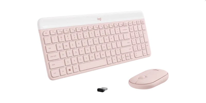 Комплект, Logitech MK470 Slim Combo   - ROSE - US INT'L - INTNL-973 - image 4