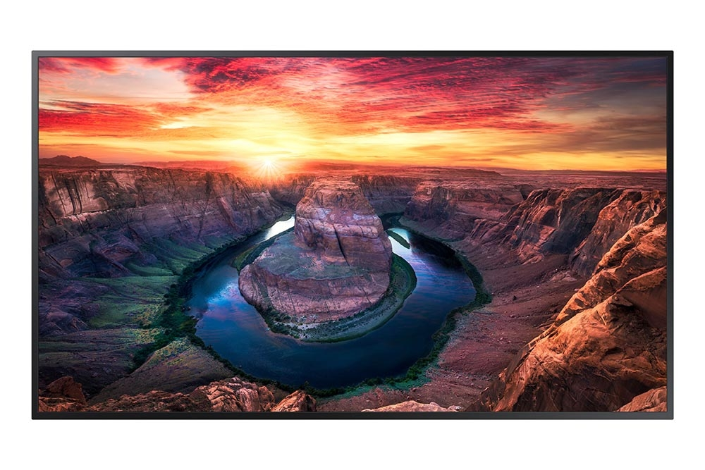 Широкоформатен дисплей, Samsung LFD QM43B, 43", 24/7, 8ms, 500 nit, 3840x2160 UHD, WiFi, Bluetooth, Built in Speaker(10W + 10W), DVI-D, DP 1.2 , HDMI