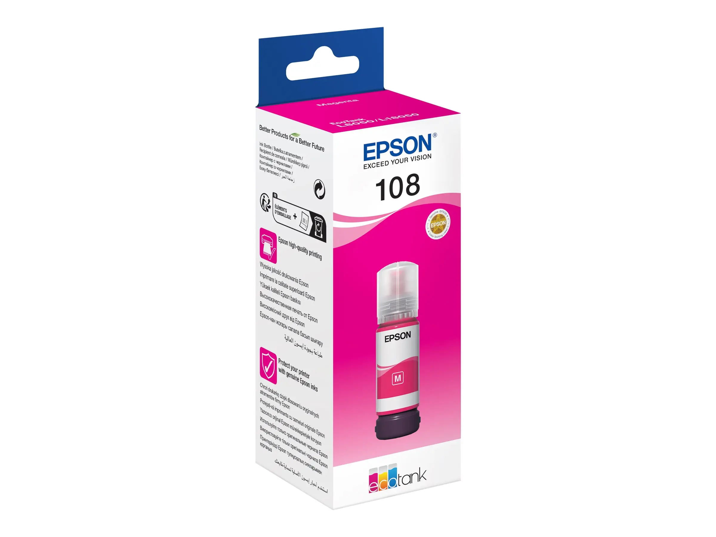 Консуматив, Epson 108 EcoTank Magenta ink bottle - image 2