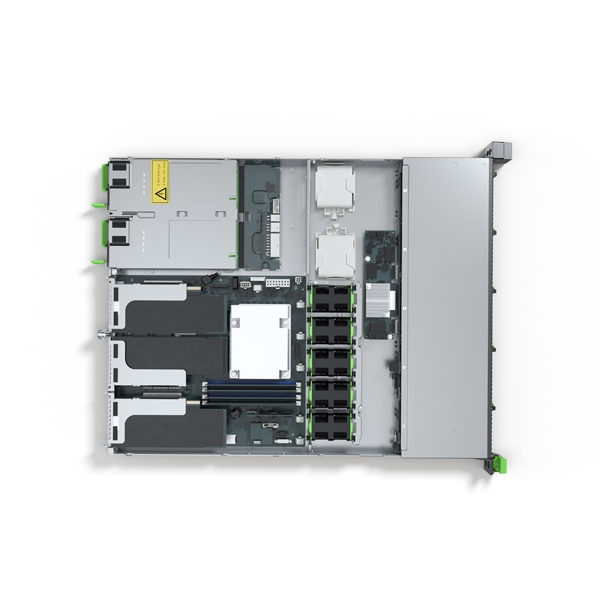 Сървър, Fujitsu PRIMERGY RX1330 M5, Intel Xeon E-2388G, 1x32GB U 3200 1R, Basic kit 4x2.5" SAS/SATA Hot-plug, 2x SSD M.2  Drives, Rack Mount kit, IRMCS6 ELCM Lic, 500W modular Power Supply Module , hot plug, titanium (96% efficiency), FTS wide/FTS, No power cord - image 1