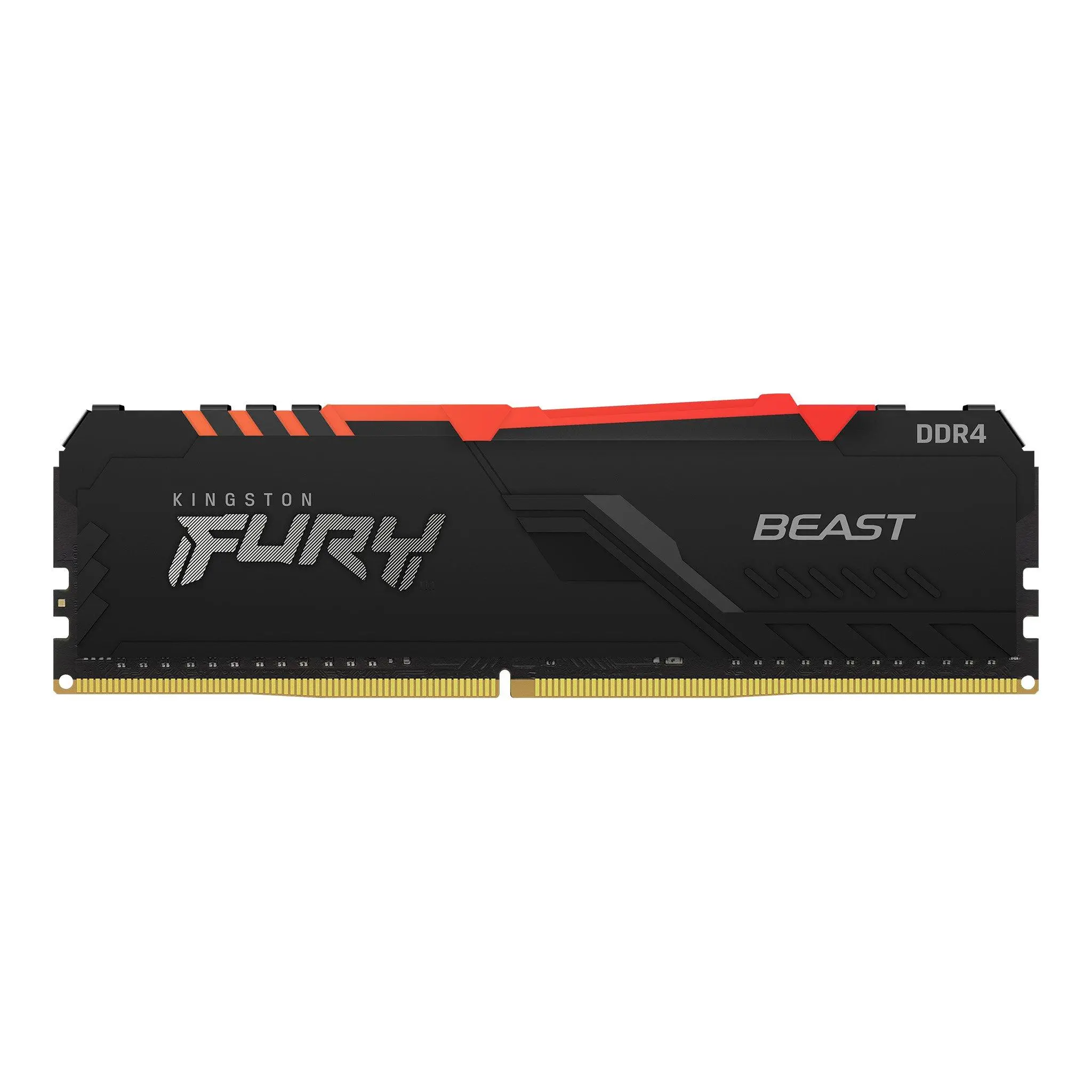 Памет Kingston FURY Beast Black RGB 16GB DDR4 PC4-25600 3200MHz CL16 KF432C16BB1A/16