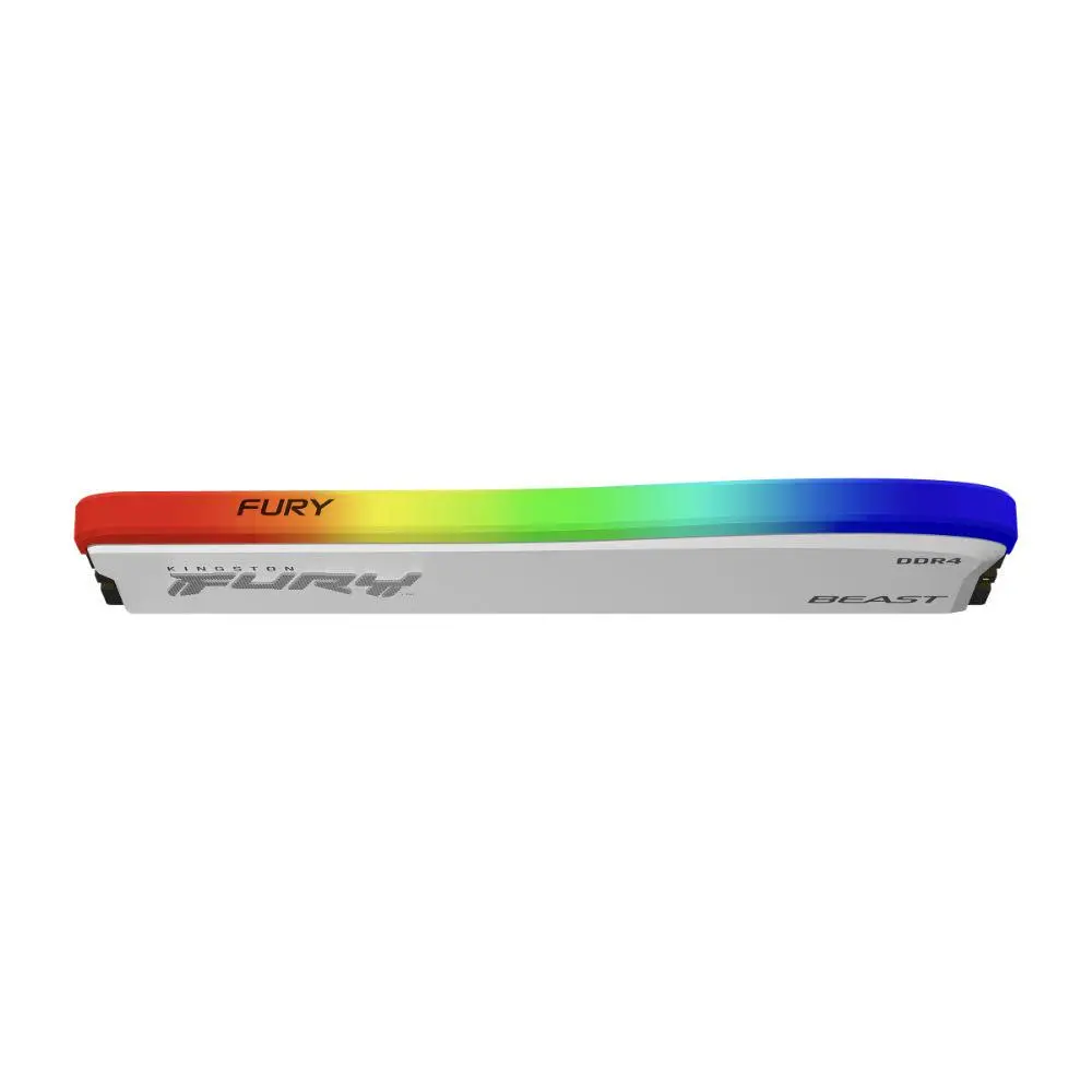 Памет Kingston FURY Beast White RGB 8GB DDR4 PC4-25600 3200MHz CL16 KF432C16BWA/8 - image 2