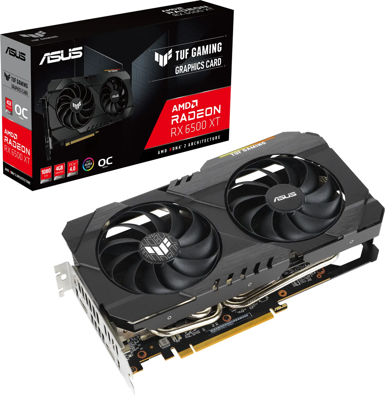 Видеокарта ASUS TUF Gaming Radeon RX 6500 XT OC Edition 4GB GDDR6 - image 11