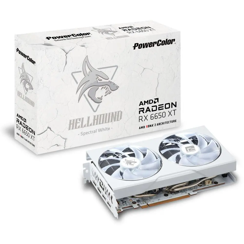 Видеокарта PowerColor HellHound Spectral White OC Radeon RX 6650 XT, 8GB, GDDR6 - image 6