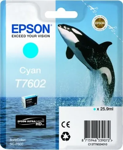 Консуматив, Epson T7602 Cyan - image 1