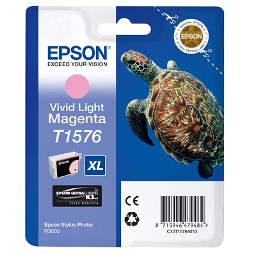 Консуматив, Epson T1576 Vivid Light Magenta for Epson Stylus Photo R3000
