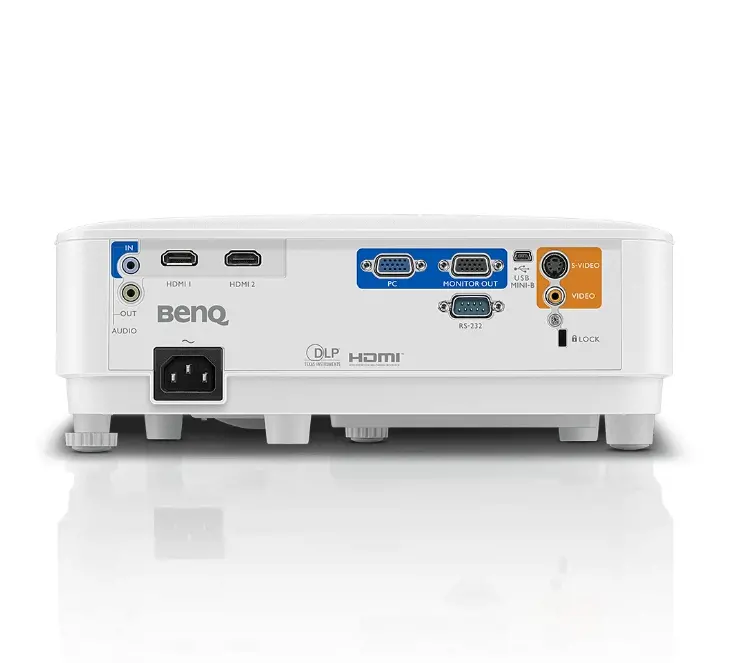 Мултимедиен проектор, BenQ MW550, DLP, WXGA (1280x800), Business Projector, 20 000:1, 3600 ANSI Lumens, Zoom 1.1x, Vertical Keystone, Lampsave 15000 hours, VGA, HDMI x2, RCA, Audio in, Audio out, S-Video, VGA out, Speaker 2W, 3D Ready, 2.3 kg - image 1