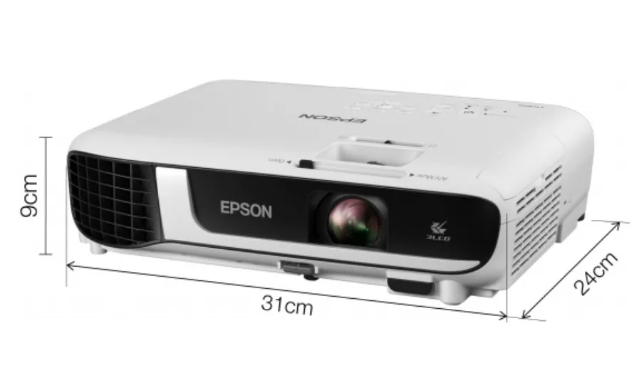 Мултимедиен проектор, Epson EB-W51, WXGA (1280 x 800, 16:10), 4000 ANSI lumens, 16000:1, WLAN (optional), HDMI, USB 3:1 function, VGA, Speakers, Lamp warr: 12 months or 1.000 h, White - image 1