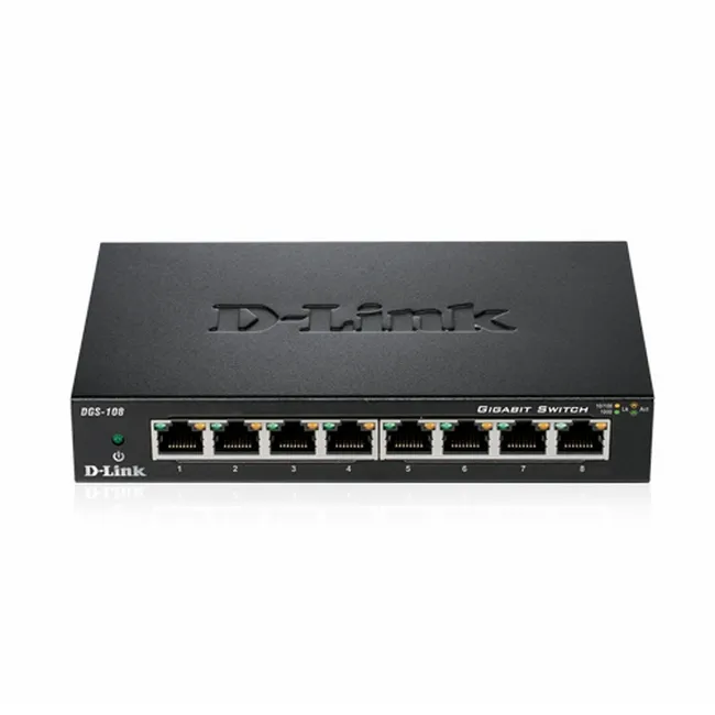 Комутатор, D-Link 8-port 10/100/1000 Gigabit Metal Housing Desktop Switch