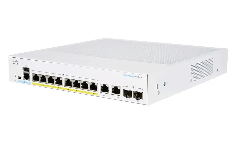 Комутатор, Cisco CBS250 Smart 8-port GE, PoE, Ext PS, 2x1G Combo - image 1