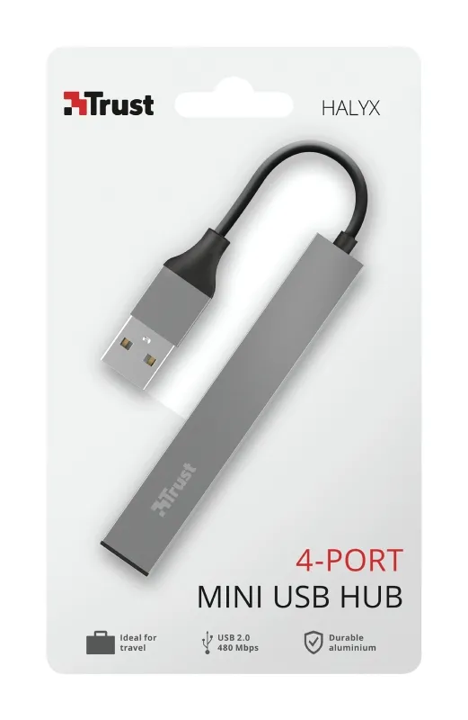 USB хъб, TRUST Halyx 4-Port Mini USB Hub - image 6