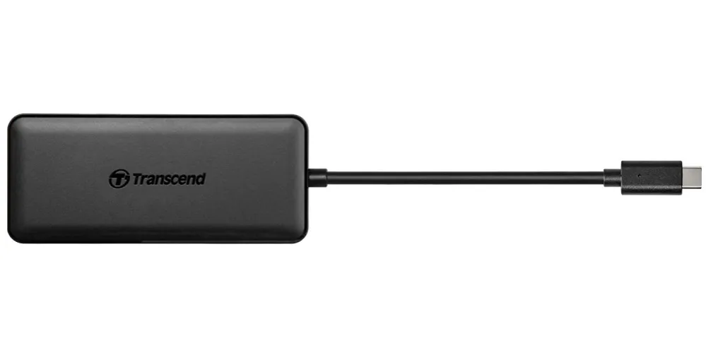 USB хъб, Transcend 3-Port Hub, 1-Port PD, SD/MicroSD Reader, USB 3.1 Gen 2, Type C - image 2