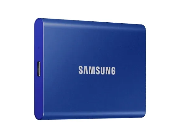 Твърд диск, Samsung Portable SSD T7 1TB, USB 3.2, Read 1050 MB/s Write 1000 MB/s, Indigo Blue - image 1